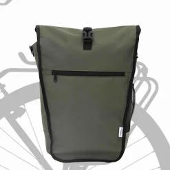 vidaXL Sac à vélo Olive 34 x 16 x 59 cm Polyester