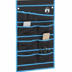 Loisirs De Plein Air-vidaXL Sac de rangement avec stockage Noir et Bleu 63,5 x 40 cm oxford