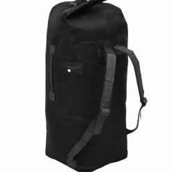 Bagages & Maroquinerie-vidaXL Sac de sport en style militaire 85 L Noir