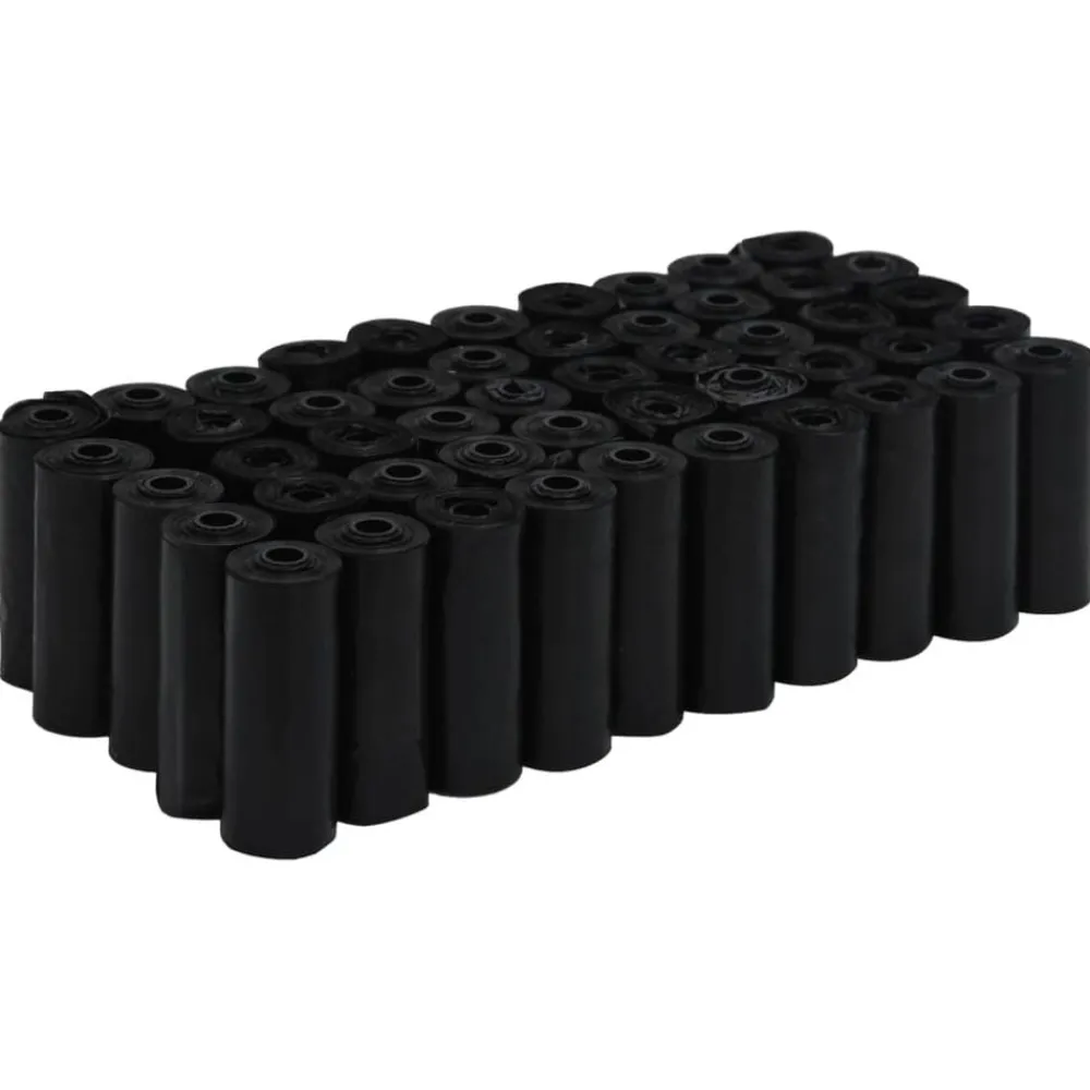 Articles Pour Animaux De Compagnie-vidaXL Sacs à crottes pour chiens 750 pcs noir 30x20 cm PE