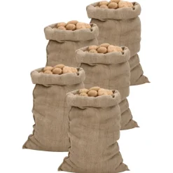 Bagages & Maroquinerie-vidaXL Sacs en jute 5 pcs 60x105 cm 100 % jute 340 g/m²