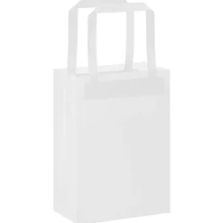 Arts & Loisirs-vidaXL Sacs en papier 50 pcs avec poignées 15x8x21 cm Blanc