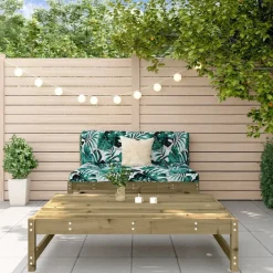 vidaXL Salon de jardin 2 pcs bois de pin imprégné