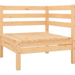 vidaXL Salon de jardin 6 pcs Bois de pin massif
