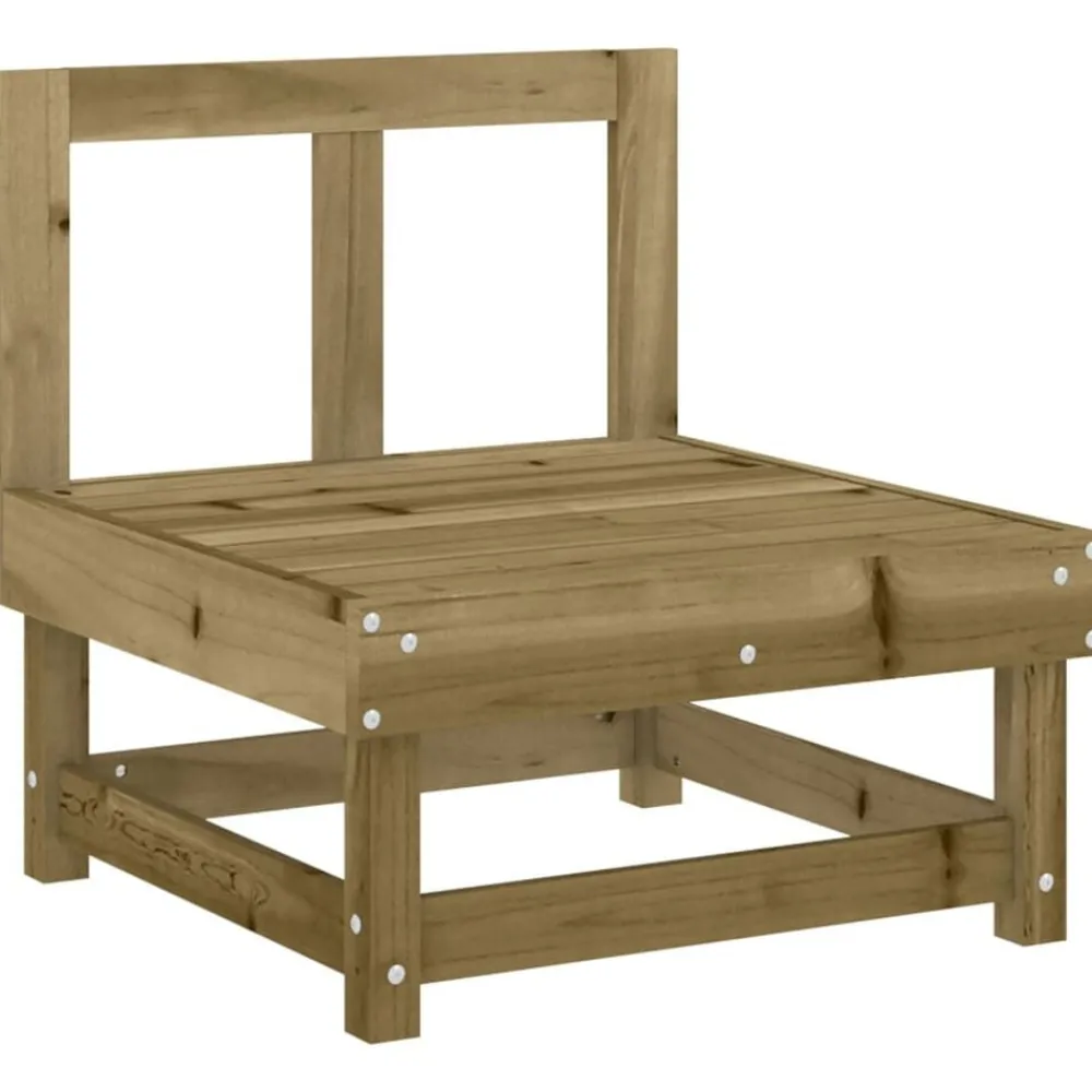 Mobilier De Jardin-vidaXL Salon de jardin 3 pcs bois de pin imprégné Naturel impregné