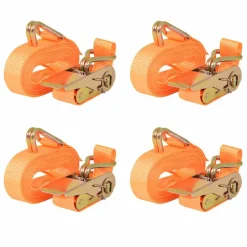 vidaXL Sangle d’arrimage à cliquet 4 pcs 0,4 tonne 6 m x 25 mm