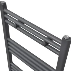 Appareils Électroménagers-vidaXL Sèche-serviettes eau chaude à rails droits 500x764 mm Gris