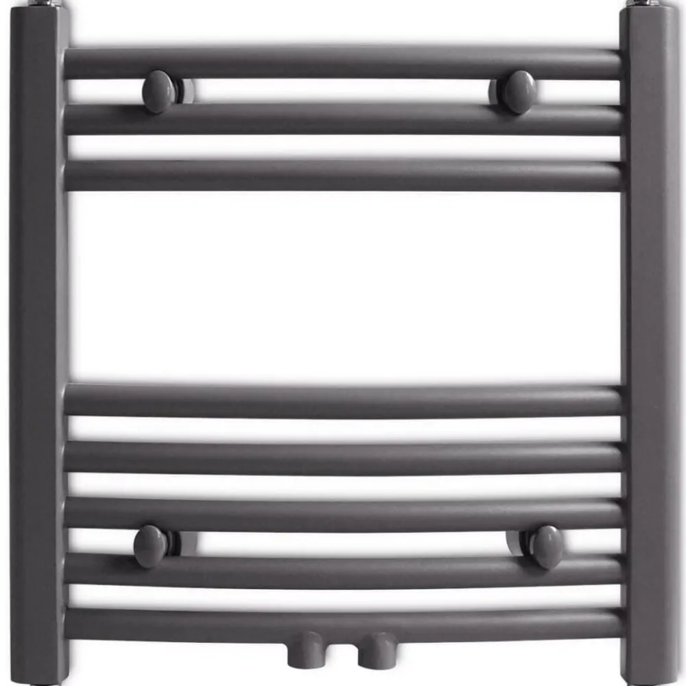 vidaXL Sèche-serviettes eau chaude à rails incurvés 480 x 480 mm