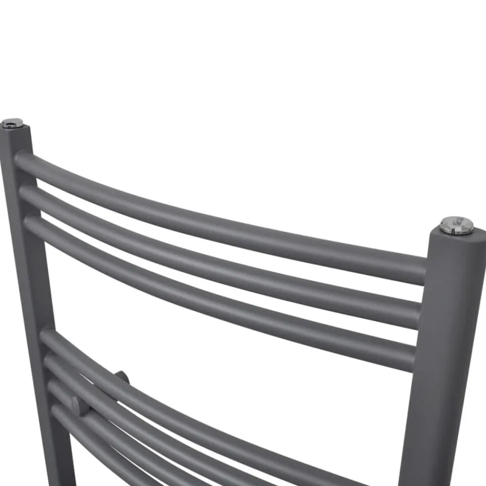 vidaXL Sèche-serviettes eau chaude à rails incurvés 480 x 480 mm