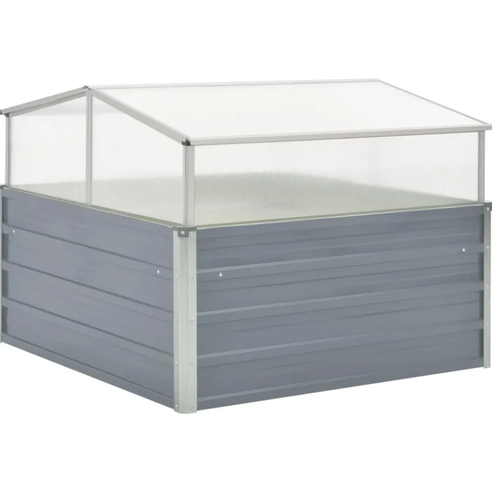 vidaXL Serre 100 x 100 x 85 cm e Acier galvanisé