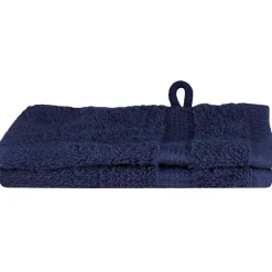 Linge-vidaXL Serviette Invité SOLUND 2 pcs 15 x 21 cm 550 gsm Bleu marine