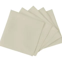 vidaXL Serviettes de table 10 pcs Crème 50x50 cm