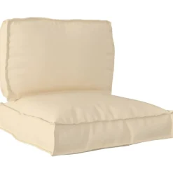 Décorations-vidaXL Set de coussins de palette 2 pcs Tissu Oxford Beige