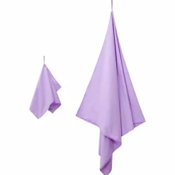 Linge-vidaXL Set de serviettes de sport 2 pcs tissu Violet