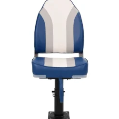Véhicules-vidaXL Siège de bateau avec piédestal hauteur réglable pivotant à 360°
