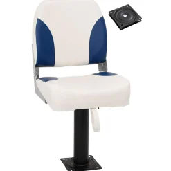 vidaXL Siège de bateau avec piédestal pivotant à 360°