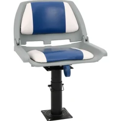 vidaXL Siège de bateau avec piédestal hauteur réglable pivotant à 360°