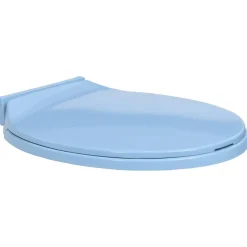 vidaXL Siège de toilette à fermeture en douceur Ovale