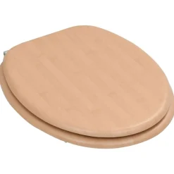 Plomberie-vidaXL Siège de toilette avec couvercle MDF Design bambou