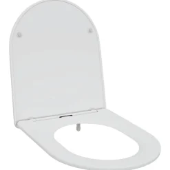 Plomberie-vidaXL Siège de toilette 47 x 36 x 3,4 cm Duroplast Blanc
