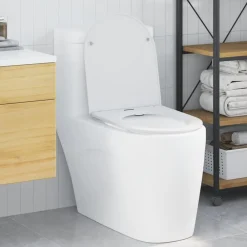 Plomberie-vidaXL Siège de toilette 47 x 36 x 3,4 cm Duroplast Blanc