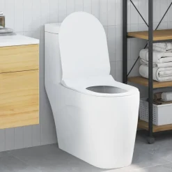 Plomberie-vidaXL Siège de toilette Réglable 50 x 36,5 x 5 cm Polypropylène Blanc