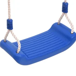 vidaXL Sièges de balançoire avec cordes 2 pcs bleu 38x16 cm PE