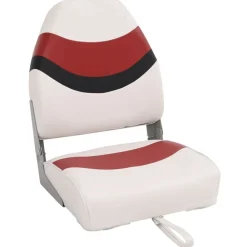 Véhicules-vidaXL Sièges de bateau pliables lot de 2 à dossier haut 44x38x55 cm Rouge et noir
