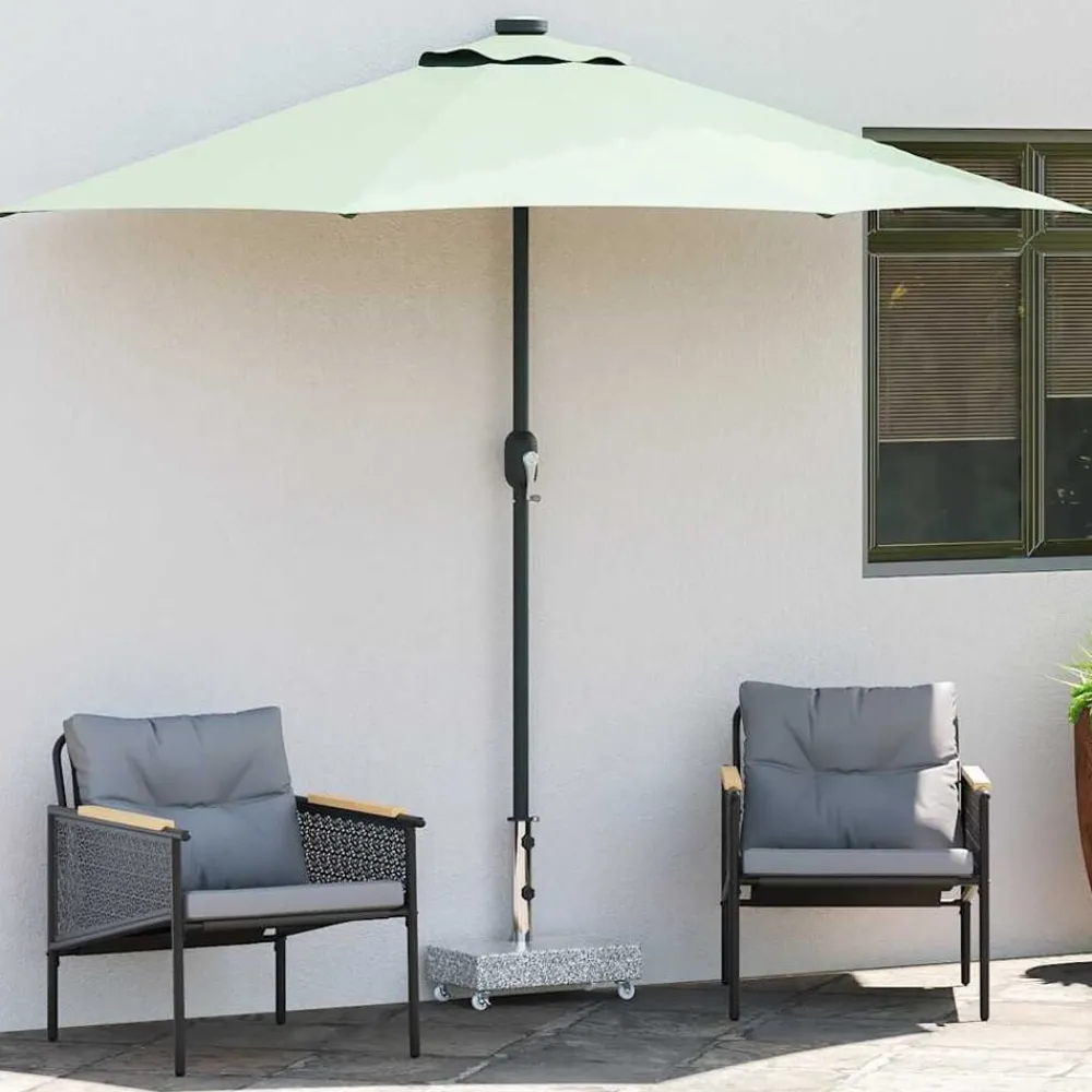 vidaXL Socle de parasol clair 45x25x8,3 cm Granite