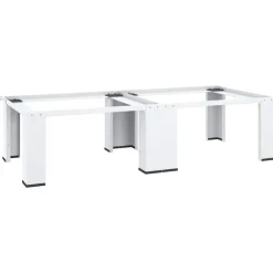 Accessoires Pour Appareils Électroménagers-vidaXL Socle double pour lave-linge et sèche-linge Blanc