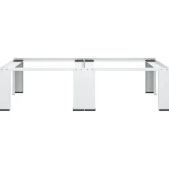 Accessoires Pour Appareils Électroménagers-vidaXL Socle double pour lave-linge et sèche-linge Blanc