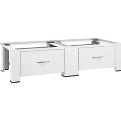 vidaXL Socle double pour lave-linge et sèche-linge avec tiroirs