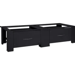 Accessoires Pour Appareils Électroménagers-vidaXL Socle pour Machine à Laver 2 pcs 127 x 54,5 x 32,5 cm Noir