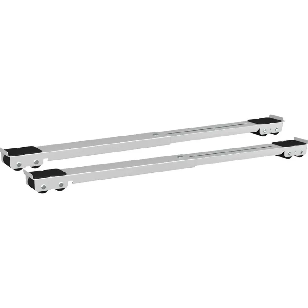 Accessoires Pour Appareils Électroménagers-vidaXL Socle pour machine à laver 2 pcs Argenté 72 x 5 x 4,5 cm Blanc