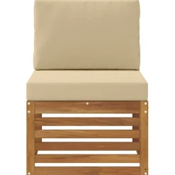 vidaXL Sofa de milieu extérieur Bois d'Acacia Massif Naturel