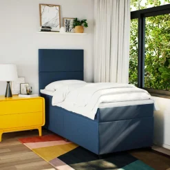 vidaXL Sommier à lattes de lit avec matelas 80x200 cm Tissu