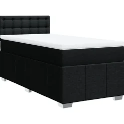 vidaXL Sommier à lattes de lit et matelas 80x200 cm Tissu