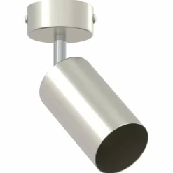 Luminaires-vidaXL Spot de plafond avec des projecteurs Nickel 6 x 6 x 16 cm Métal Nickel brossé