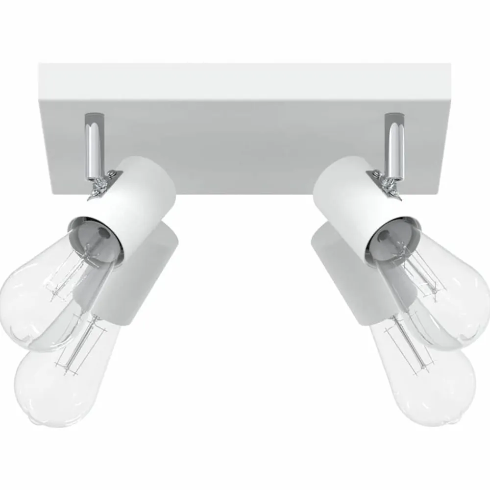 Luminaires-vidaXL Spot de plafond 26,5 x 26 x 11,5 cm Métal Blanc