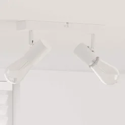 Luminaires-vidaXL Spot de plafond 26 x 6,5 x 11,5 cm Métal Blanc