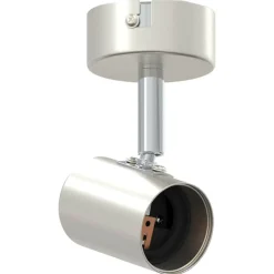 Luminaires-vidaXL Spot de plafond Nickel 6,5 x 6 x 11,5 cm Métal Nickel brossé