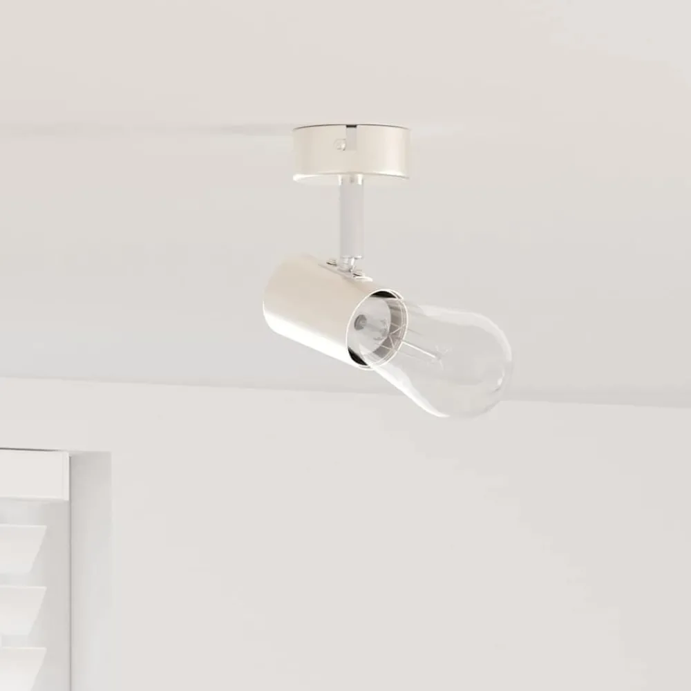 Luminaires-vidaXL Spot de plafond Nickel 6,5 x 6 x 11,5 cm Métal Nickel brossé