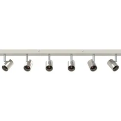 vidaXL Spot de plafond Nickel 73 x 6,5 x 11,5 cm Métal