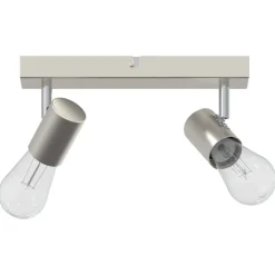 vidaXL Spot de plafond Nickel 26 x 6,5 x 11,5 cm Métal