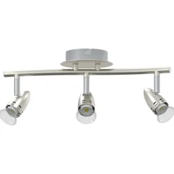 Luminaires-vidaXL Spot de plafond Nickel 36,5 x 10 x 12,5 cm Métal