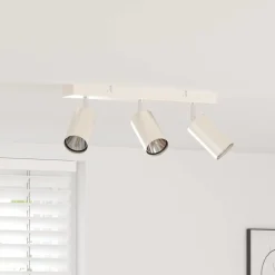 Luminaires-vidaXL Spot de plafond Nickel 38 x 6 x 16 cm Métal Nickel brossé