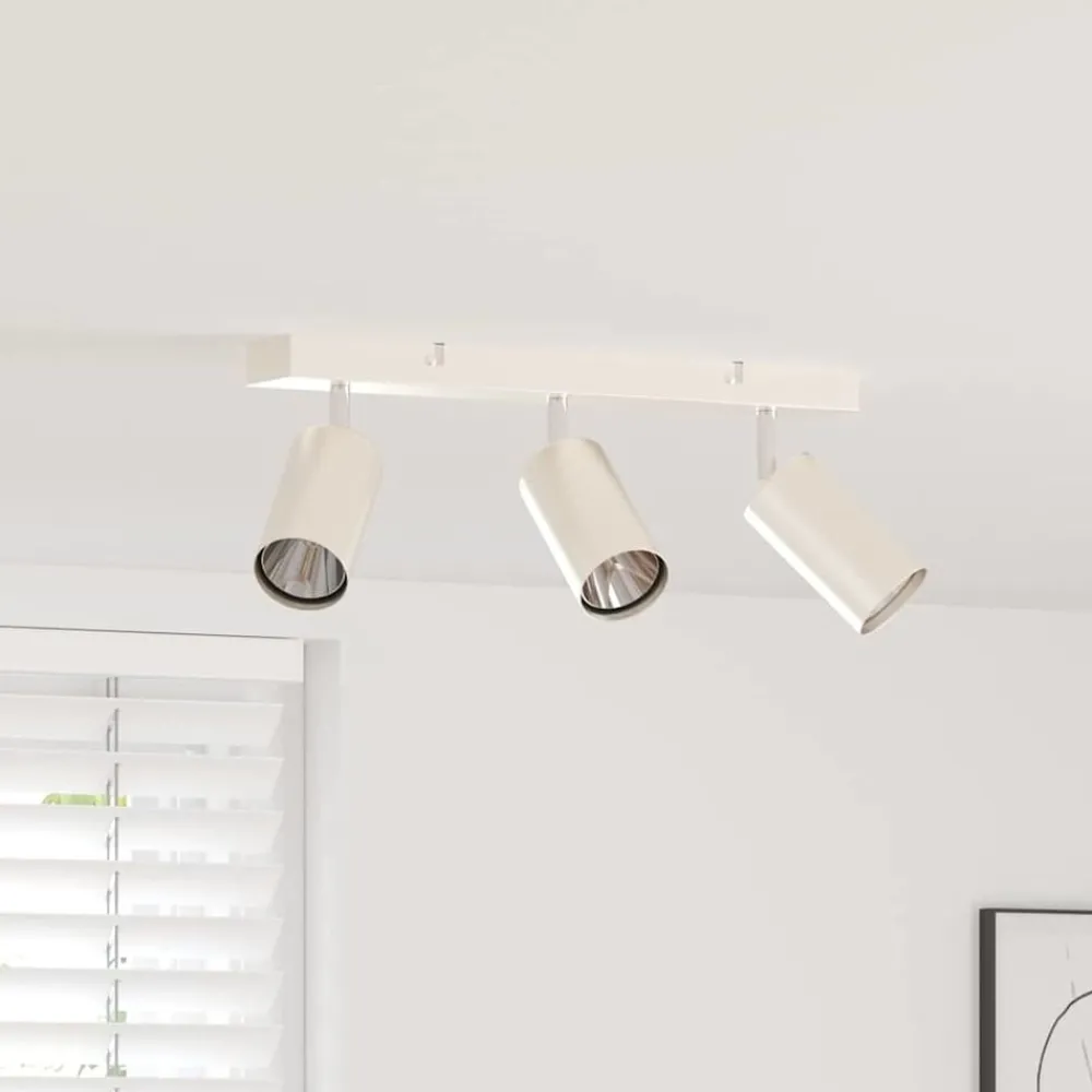 Luminaires-vidaXL Spot de plafond Nickel 38 x 6 x 16 cm Métal Nickel brossé