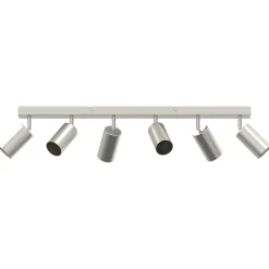 Luminaires-vidaXL Spot de plafond Nickel 73 x 6 x 16 cm Métal Nickel brossé