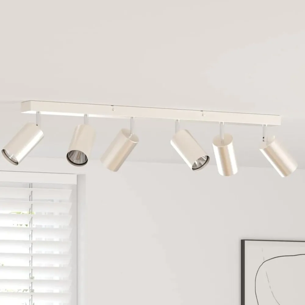 Luminaires-vidaXL Spot de plafond Nickel 73 x 6 x 16 cm Métal Nickel brossé