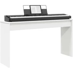 Arts & Loisirs-vidaXL Stand de clavier 120 x 32 x 64 cm Bois d'ingénierie Blanc